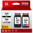 thumbnail image 1 of 245XL Ink Cartridges for Canon Ink 245 246 PG-245XL CL-246XL Ink Compatible with Cannon Pixma TR4520 MX492 MX490 MG3020 MG2920 MG2924 MG2522 TS3100 TS3122 TS3300 TS3322 TR4500 TR4522 Printer, 1 of 8