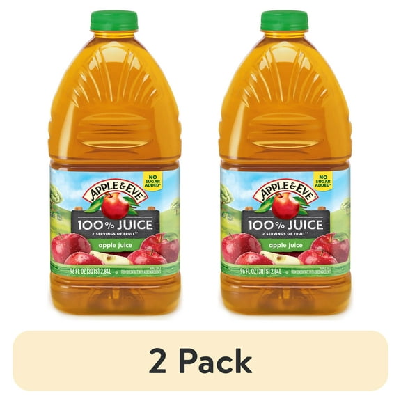 (2 pack) 6/96 100% Apple Juice