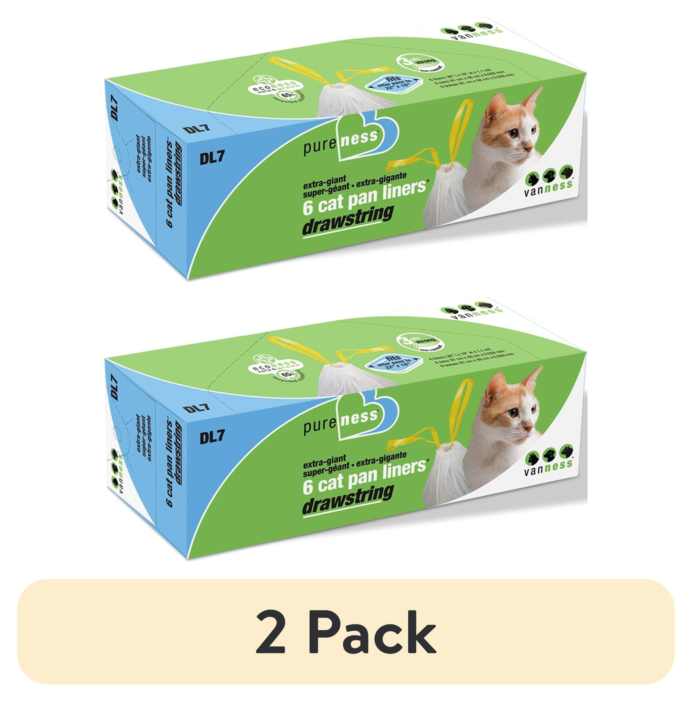 Van Ness Jumbo Extra Large Drawstring Cat Litter Pan Liner, Ct