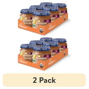 2 pack Happy Baby, Stage 2 Organic Baby Food, Pears & Prunes, 4 oz. Jar