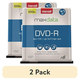 AZO DVD-R 4.7GB 16X with Branded Surface (100pk Spindle) - Walmart.com