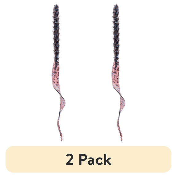 (2 pack) 6th Sense Boosa 9.6 in Ribbon Tail Worm, High–Action Soft Plastic Bass Bait