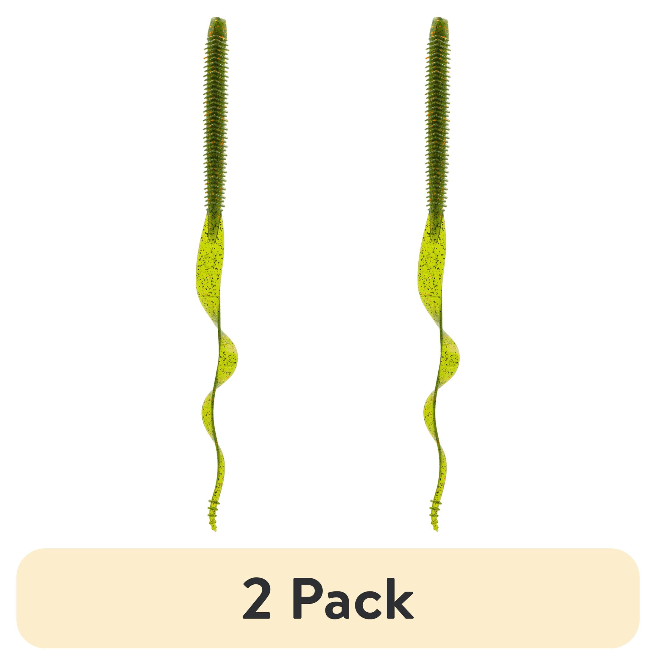 (2 pack) 6th Sense Boosa 9.6 in Ribbon Tail Worm, High–Action Soft Plastic Bass Bait