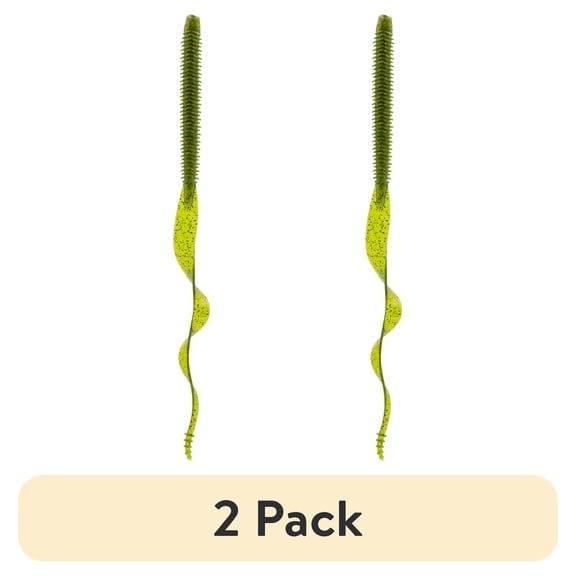 (2 pack) 6th Sense Boosa 9.6 in Ribbon Tail Worm, High–Action Soft Plastic Bass Bait