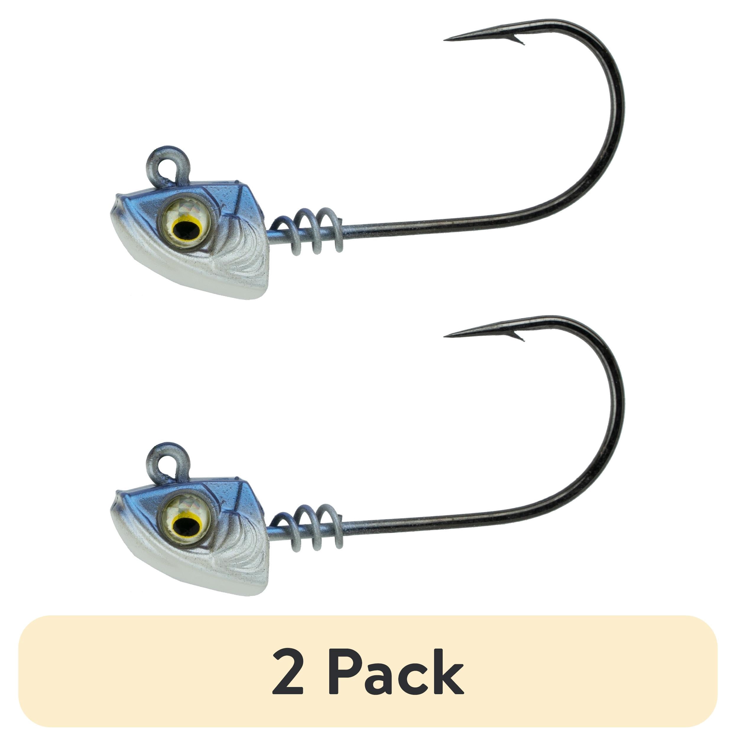 (2 pack) 6th Sense Divine Swimbait Jig Heads with ScrewLock Keeper and 90 Degree Line Tie Design for Soft Plastic Swimbaits and Bass Fishing