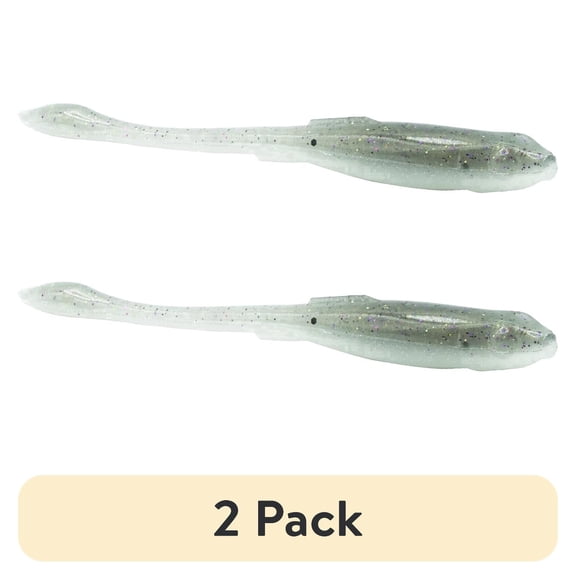 (2 pack) 6th Sense Glitch 3.8 in Soft Plastic Bass Fishing Lure Flat Belly Baitfish Design 10 Pack