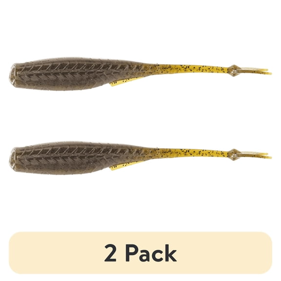 (2 pack) 6th Sense Juggle Minnow Soft Plastic Bass Fishing Lure, 4 Inch Multi-Purpose Trailer, 9 Pack Made in the