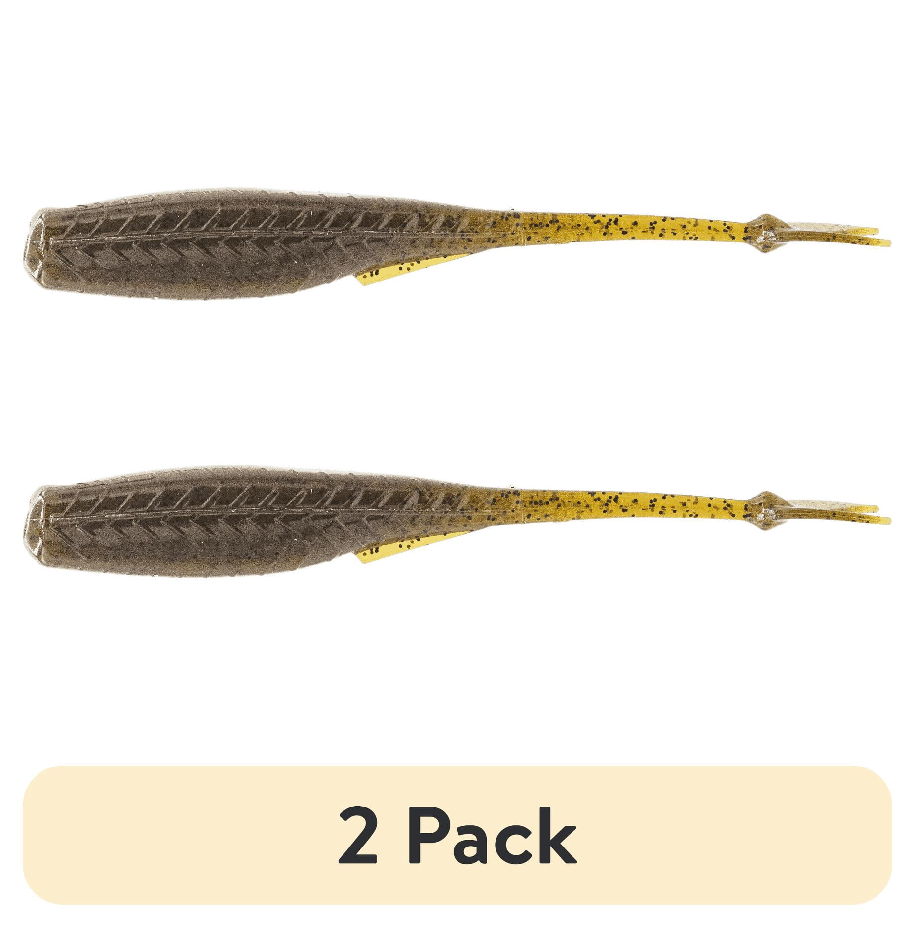 (2 pack) 6th Sense Juggle Minnow 4 in Soft Plastic Bass Fishing Lure Multi-Purpose Trailer 9 Pack A