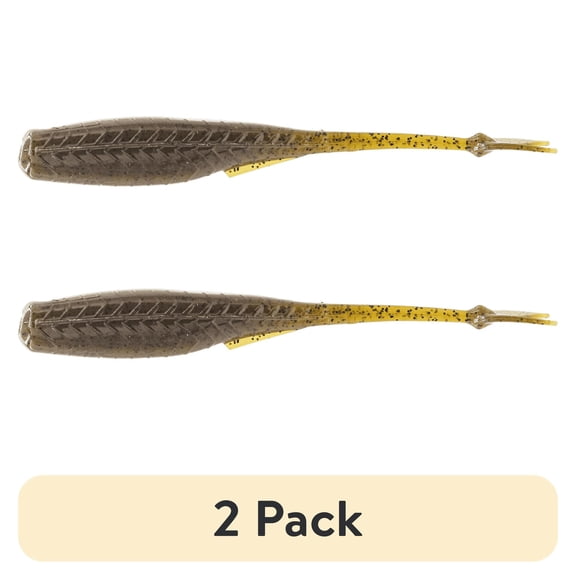(2 pack) 6th Sense Juggle Minnow 4 in Soft Plastic Bass Fishing Lure Multi-Purpose Trailer 9 Pack A