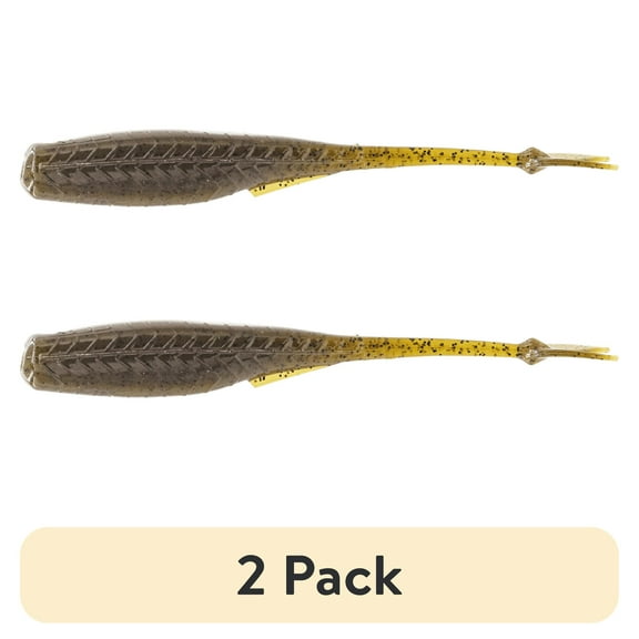 (2 pack) 6th Sense Fishing Juggle Minnow - Green Pumpkin