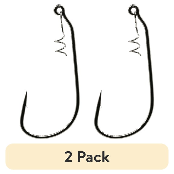 (2 pack) 6th Sense LockDown Swimbait Hook for Soft Plastics with Secure Bait Lock Design for Bass Fishing