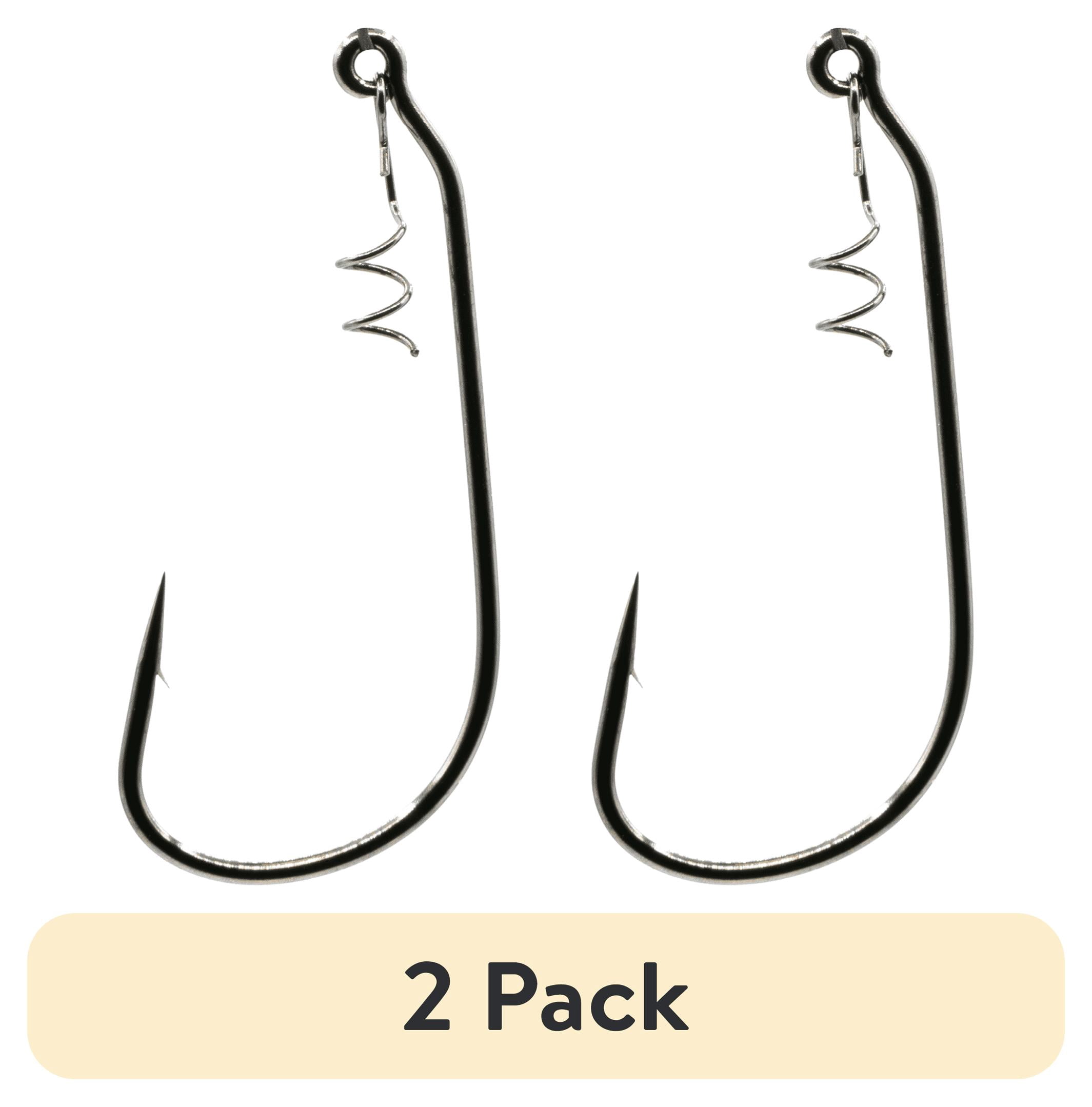 (2 pack) 6th Sense LockDown Swimbait Hook for Soft Plastics with Secure Bait Lock Design for Bass Fishing