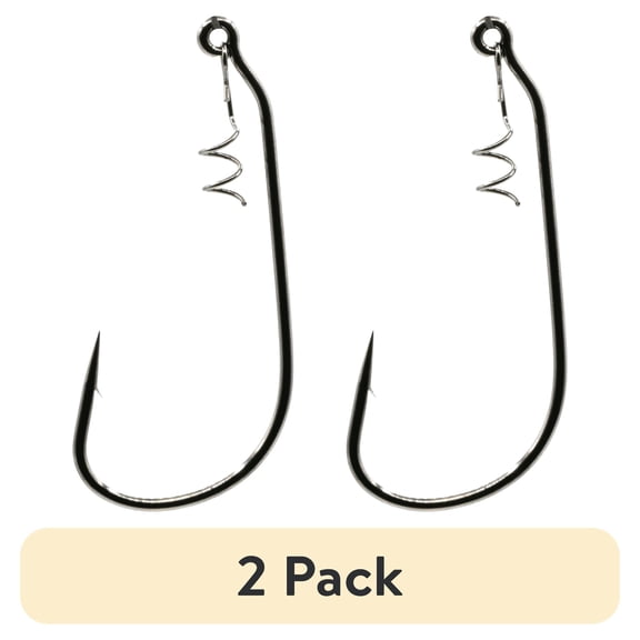 (2 pack) 6th Sense LockDown Swimbait Hook for Soft Plastics with Secure Bait Lock Design for Bass Fishing