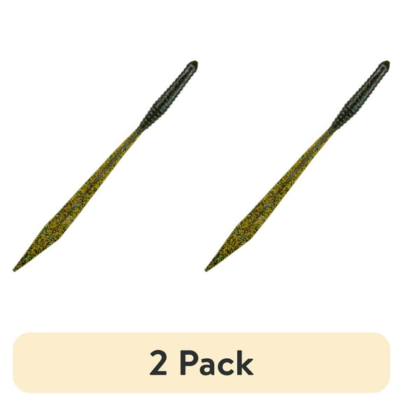 (2 pack) 6th Sense – Ridge Worm 10 Soft Plastic Worm, High-Displacement Versatile Bass Bait, Made in the