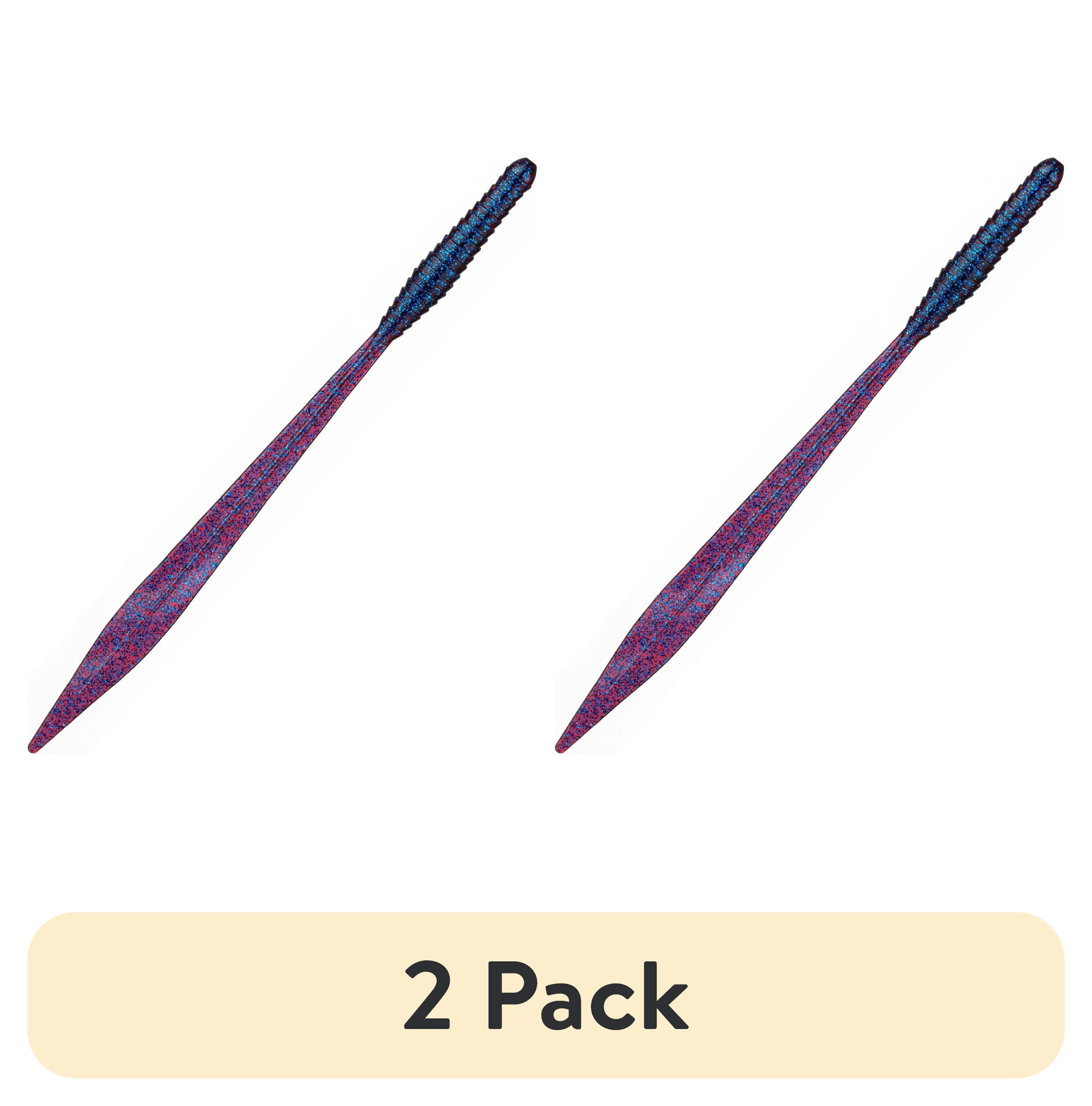 2 pack) 6th Sense – Ridge Worm 10 Soft Plastic Worm, High