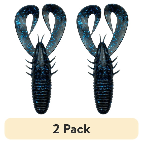 (2 pack) 6th Sense Stroker Craw 3.3 in Soft Plastic Craw Bait Jig Trailer and Flipping Bait A
