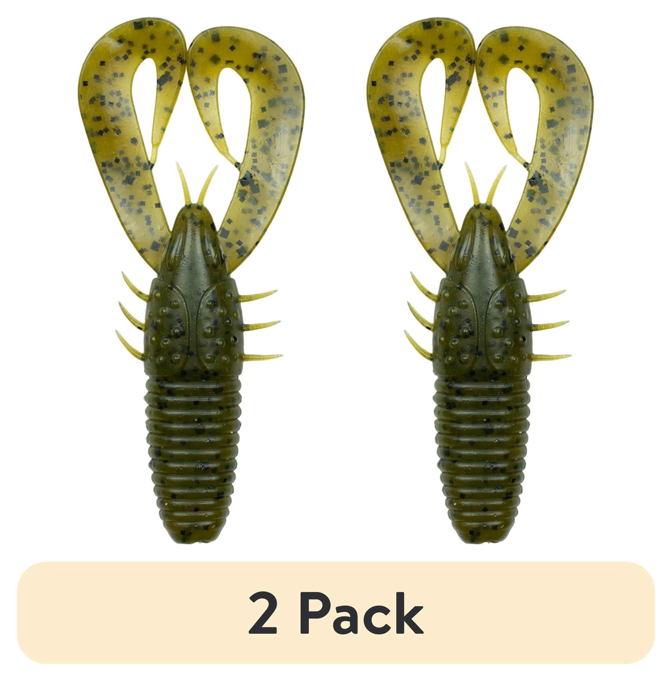(2 pack) 6th Sense Stroker Craw 3.3 in Soft Plastic Craw Bait Jig Trailer and Flipping Bait A