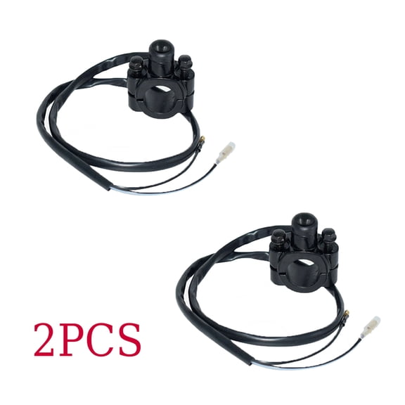 2 pack 7/8" ATV Motorcycle Horn Switch Momentary Button Electric Power Start 12V