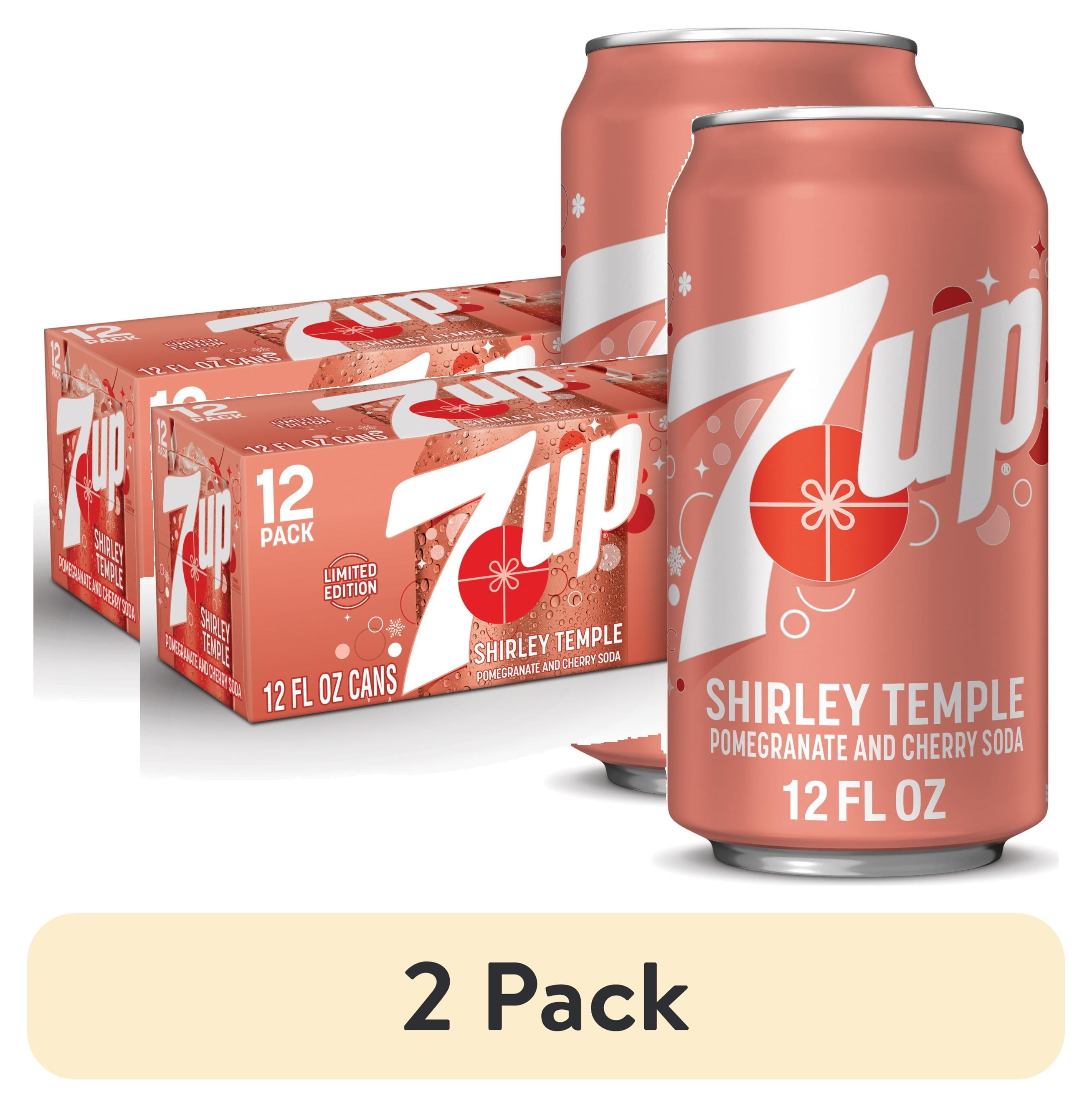 2 pack) 7UP Caffeine Free Shirley Temple Pomegranate and Cherry