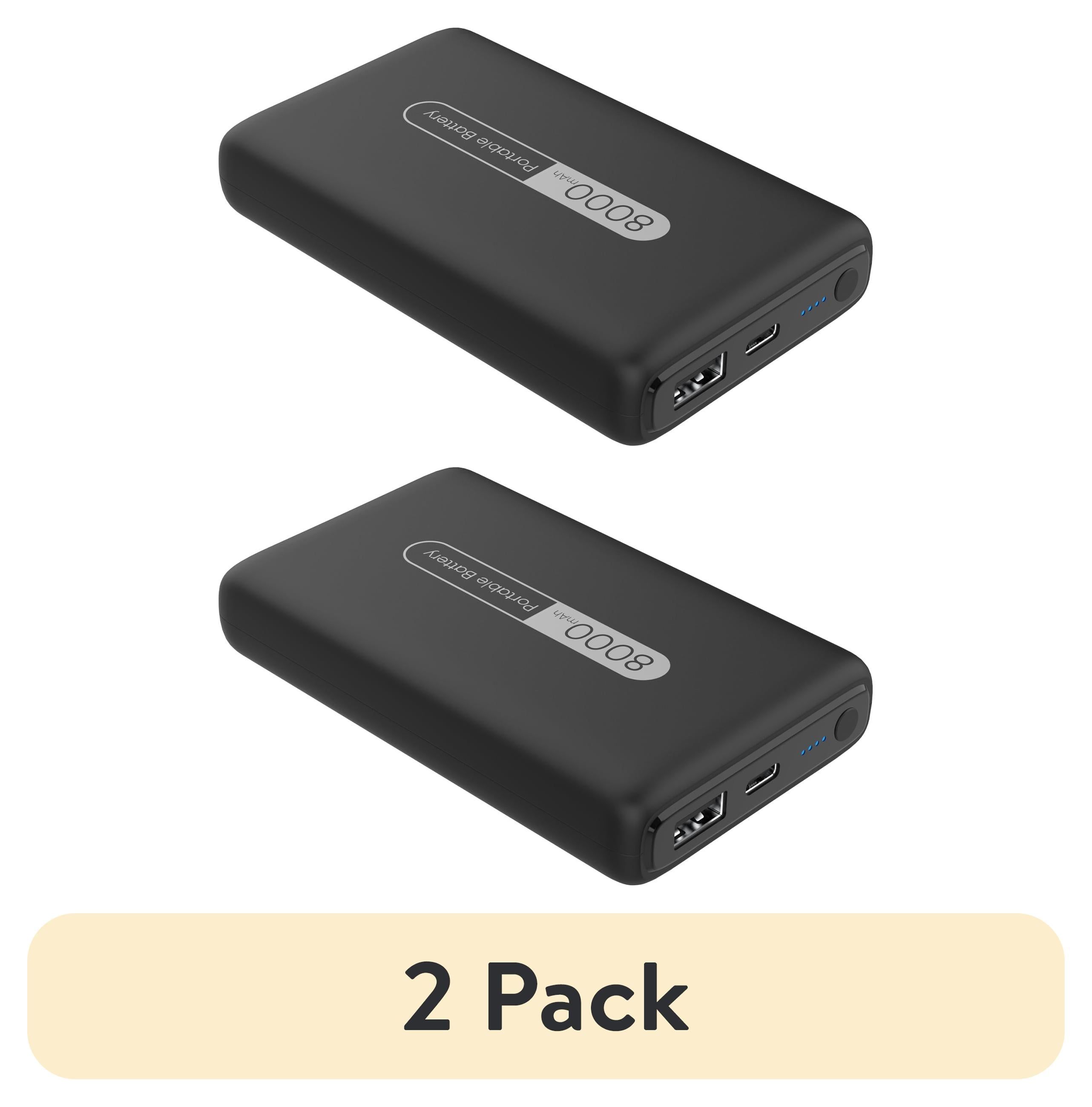 (2 pack) 8000MAH POWERBANK