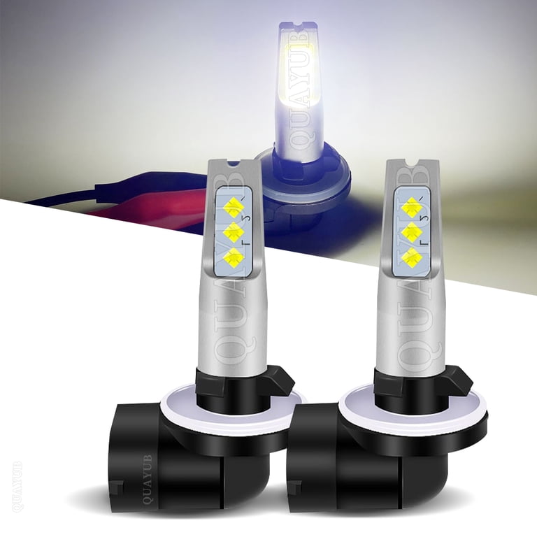 AUIMSOCO 881 LED Fog Light Bulbs – 6000K Xenon White, 2 Pack (CAN Bus Compatible)