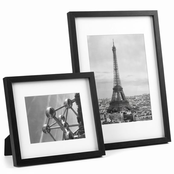 DSNEQ 2-Opening 8 x 10 Inch Photo Frame, Black Classic, 2 Count.(Without wall studs)