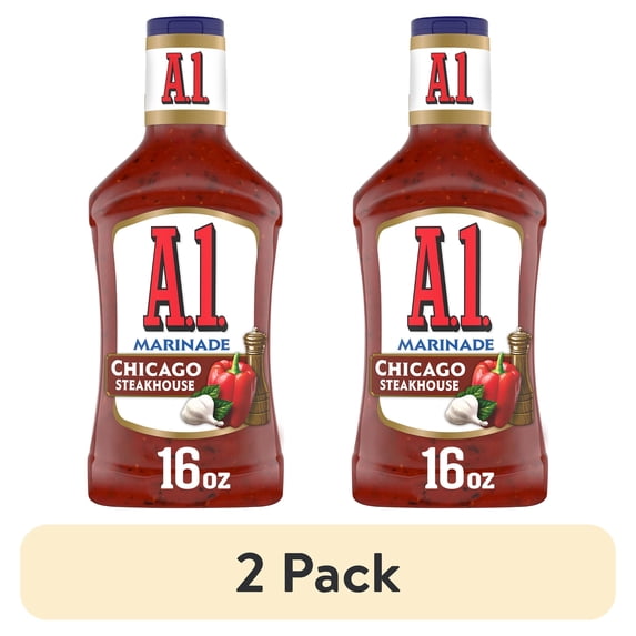 (2 pack) A.1. Chicago Steakhouse Marinade, 16 fl. oz. Bottle