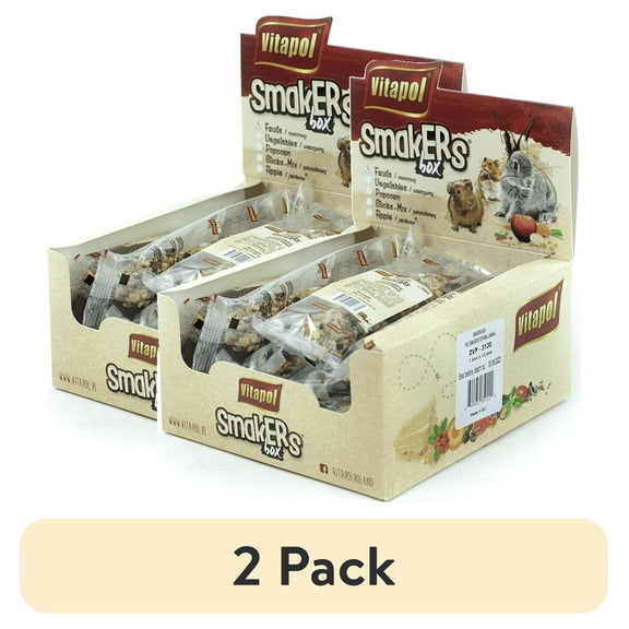 (2 pack) A&E Cage Co Smakers Small Animal Fruit Treat Sticks, 12 Count Display