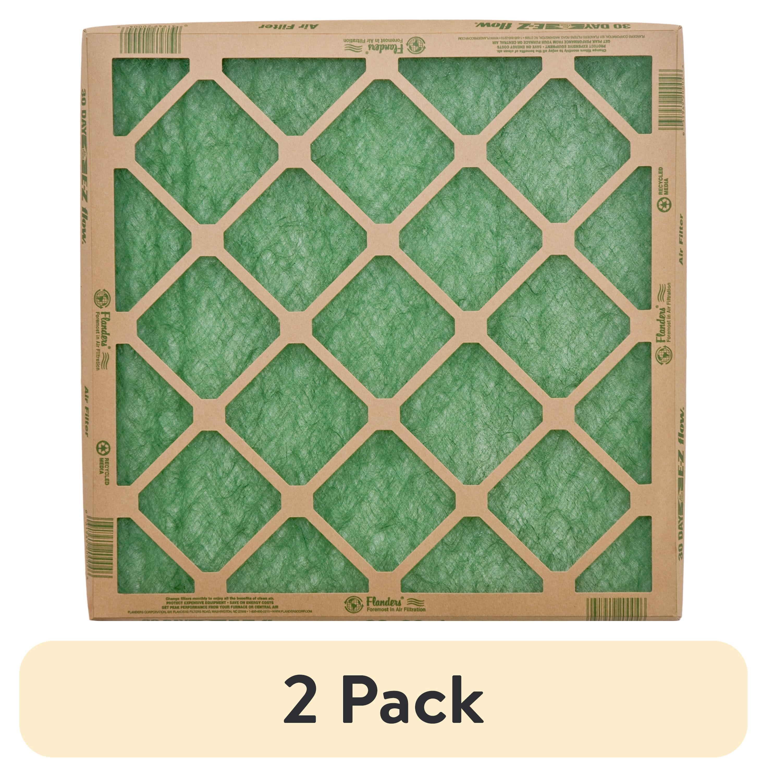 (2 pack) AAF Flanders 16" x 25" x 1" Nested Glass MERV 1 Air Filter (4 Filters)