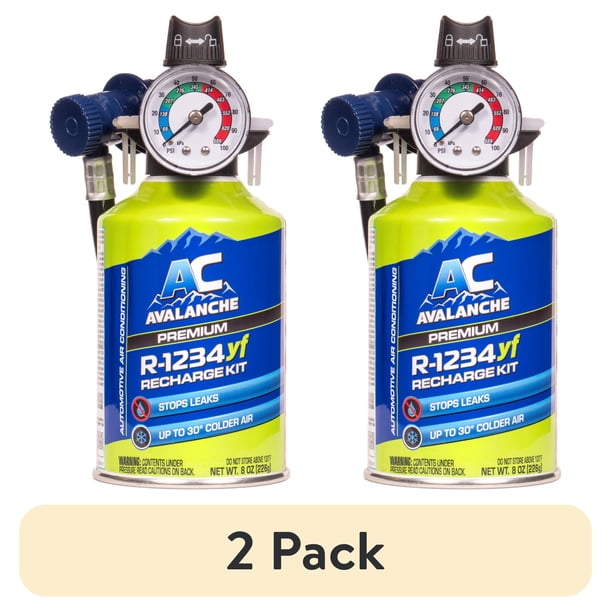 2 pack) AC Avalanche 8oz. 1234YF Automotive Refrigerant Kit 2 pack) AC Avalanche 8oz. 1234YF Automotive Refrigerant Kit