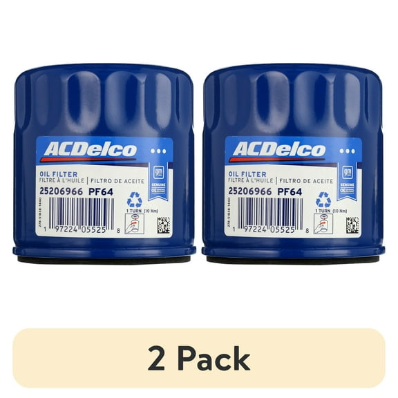 (2 pack) ACDelco PF64 Engine Oil Filter