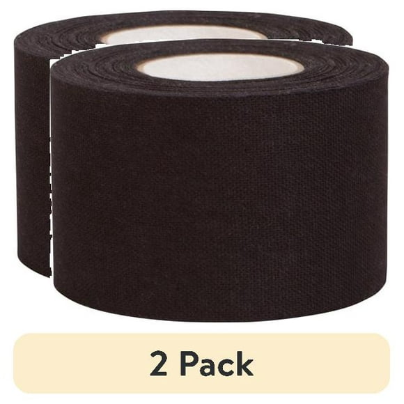 (2 pack) ACE Brand Athletic Sports Tape, Black, 1.5" x 10 Yds., Hand Tearable