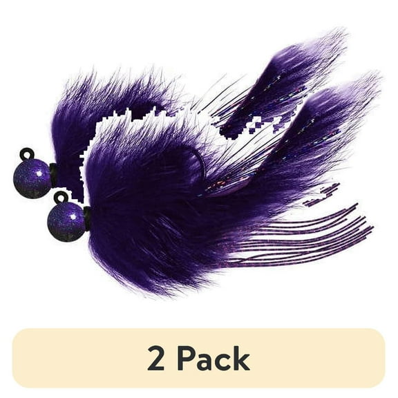 (2 pack) AEROJIG SALMON TWITCHING JIG - PURPLE 1/2 OZ