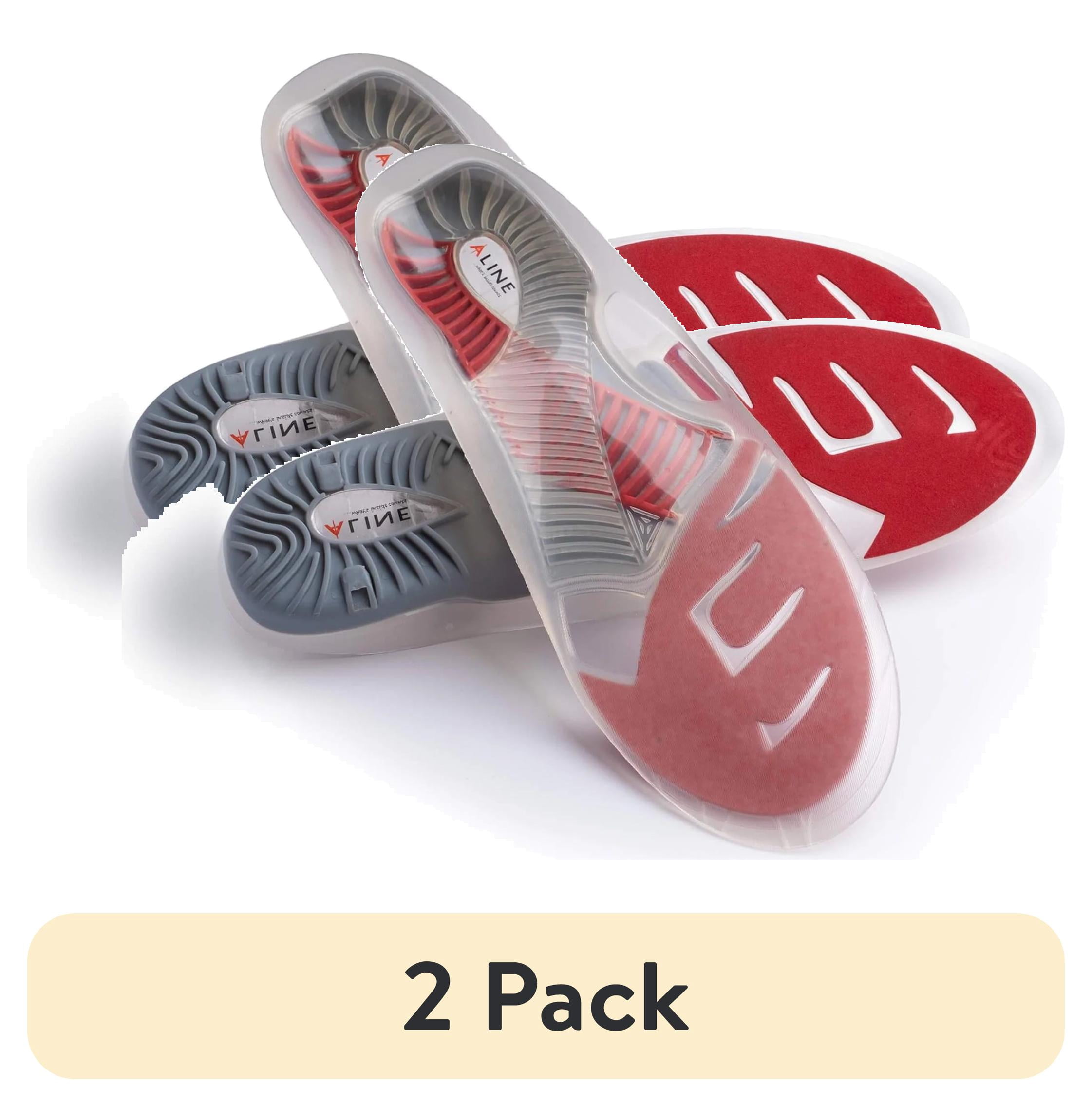 (2 pack) ALINE Orthotic Insoles - Arch Support Inserts, Plantar Fasciitis Relief, Enhancing Comfort - Extra-Large (M 11-12 / W 12-13)