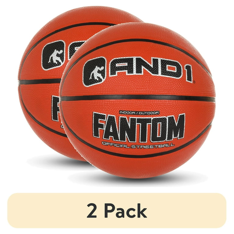 2 pack) AND1 Fantom Street Basketball, Official Regulation Size 7