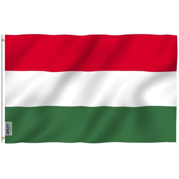 (2 pack) ANLEY 3 ft x 5 ft Hungary Flag - Hungarian Flags Polyester