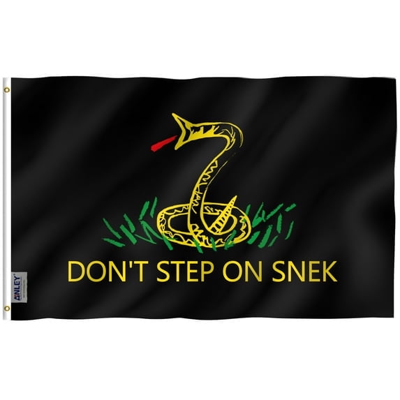 (2 pack) ANLEY 3 ft x5 ft Don't Tread on Me Flag - Tea Party Flags Polyester Outdoor Flags
