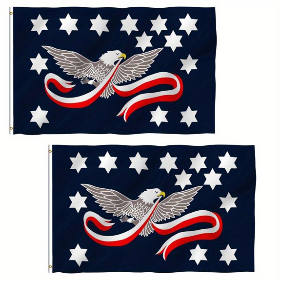 (2 pack) ANLEY Fly Breeze 3x5 Foot Whiskey Rebellion Flag - Whiskey Insurrection Flags Polyester