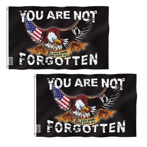 (2 pack) ANLEY Fly Breeze 3x5 Ft POW/MIA Flag - You Are Not Forgotten 3 X 5 Ft