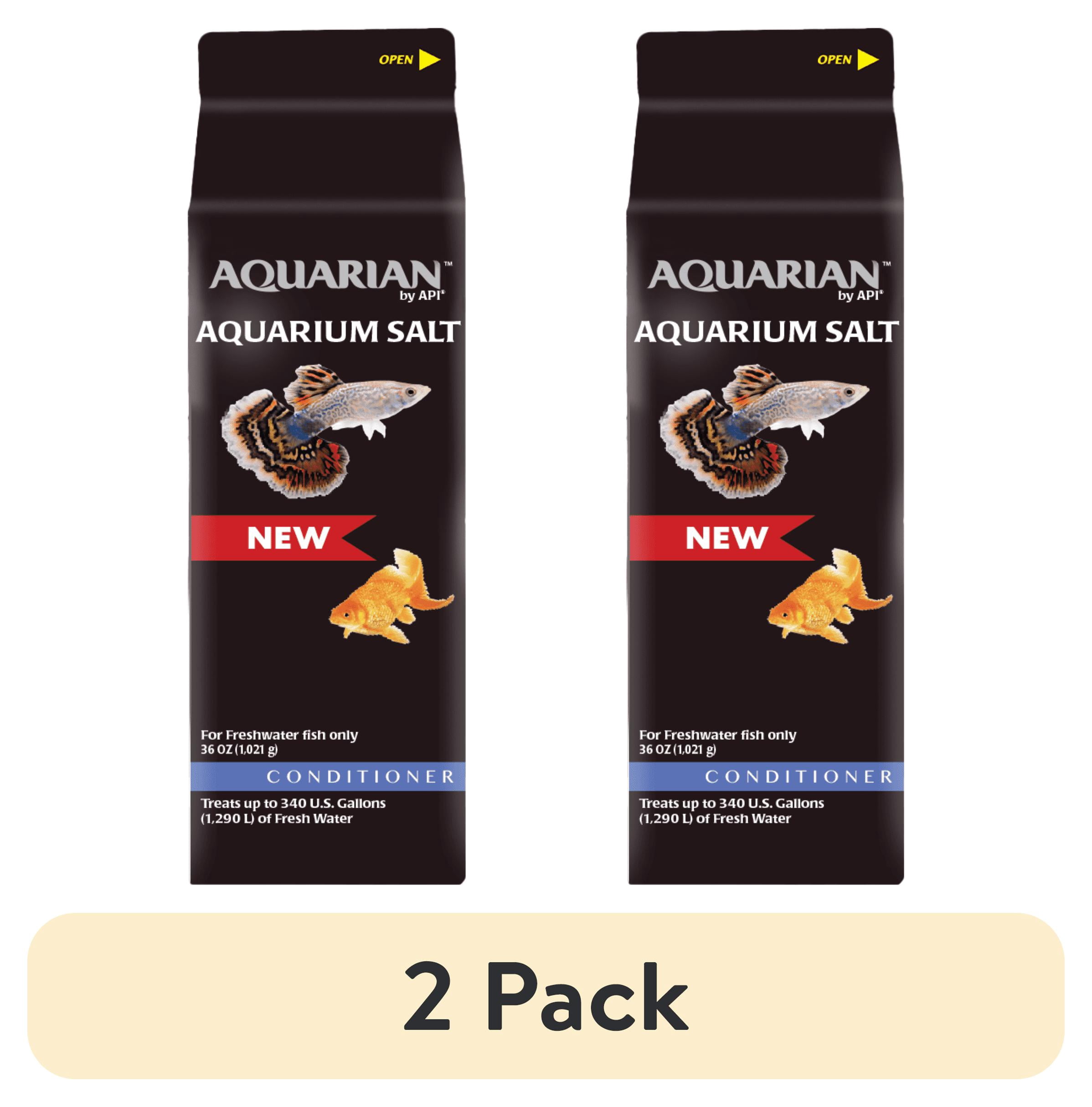 (2 pack) Aquarian By API Aquarium Salt 36 oz. Carton