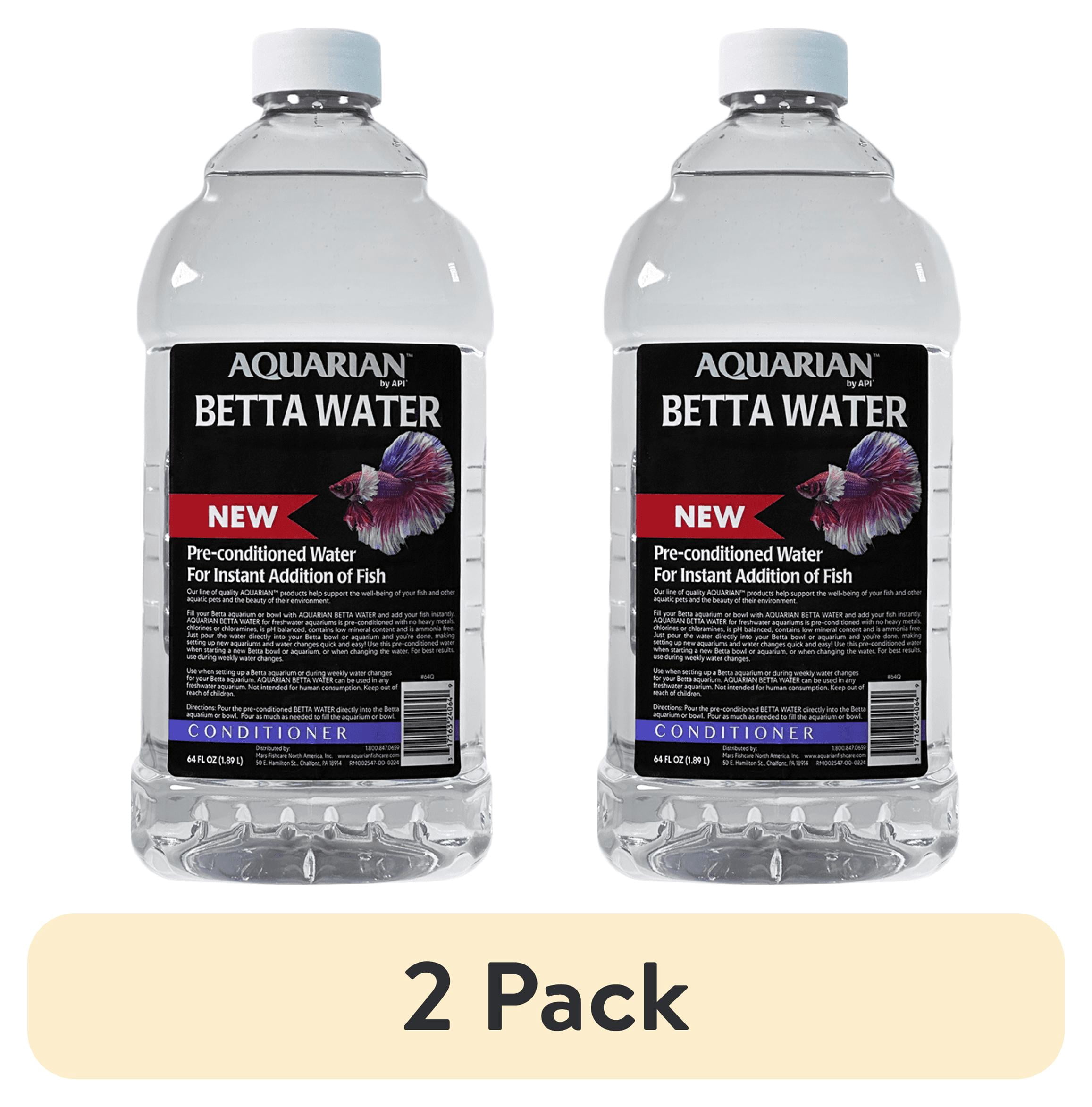 (2 pack) Aquarian By API Betta Water 64 oz Bottle