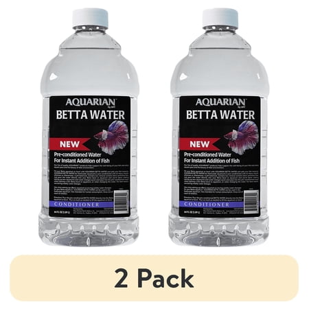 (2 pack) Aquarian By API Betta Water 64 oz Bottle