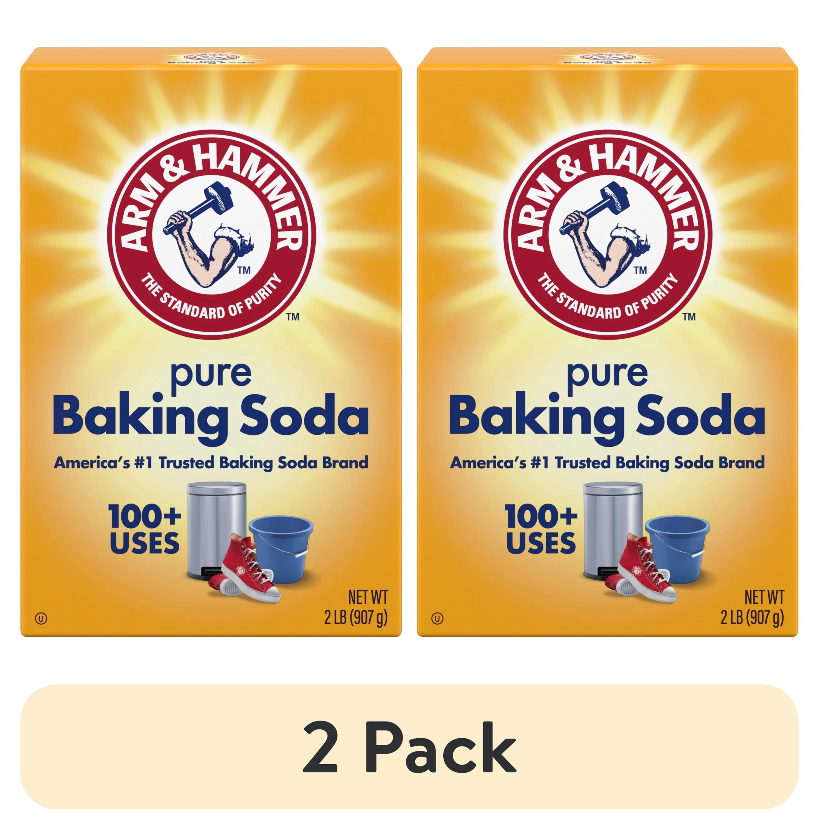 (2 pack) ARM & HAMMER Baking Soda for Cooking, Cleaning, Laundry ...