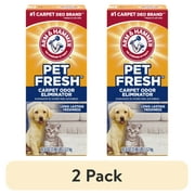 (2 pack) ARM & HAMMER Pet Fresh Carpet Odor Eliminator, for Homes with Dogs and Cats, Fresh Scent, 42.6 oz