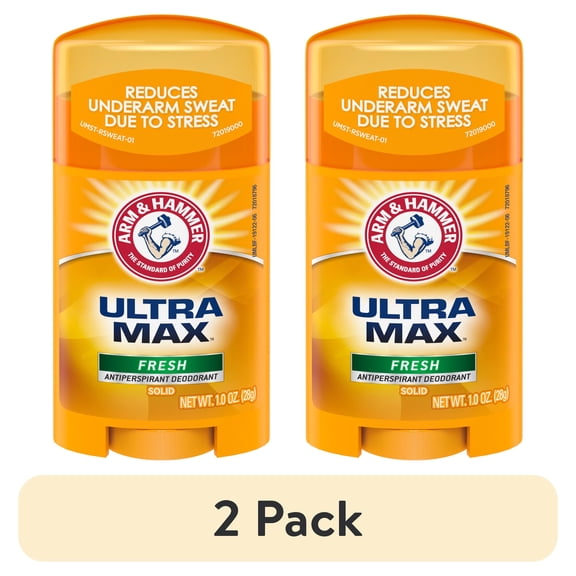 (2 pack) ARM & HAMMER ULTRA MAX Solid Antiperspirant Deodorant , Fresh Scent 1.0 oz.