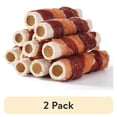 thumbnail image 1 of (2 pack) ASMPET Rawhide Dog Treats Chicken & Duck Wrapped Rawhide Sweet Potato Stick, Long Lasting Dog Bone, Teeth Cleaning for Medium Large Dogs, 10.6oz, 1 of 11