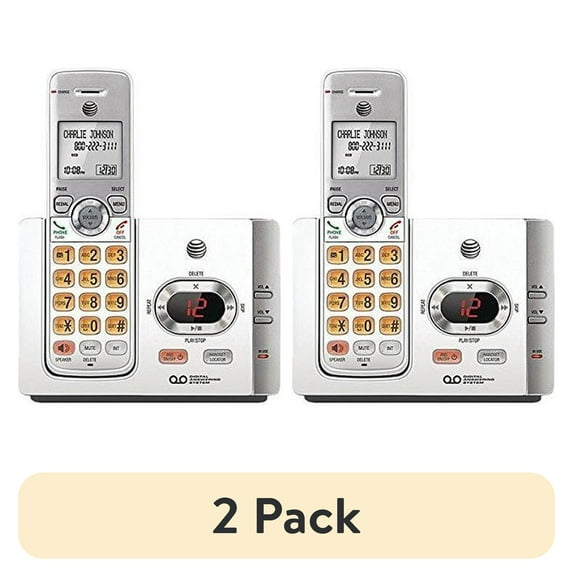 (2 pack) AT&T EL52215 Dect 6.0 Cordless Answering System With Caller ID/Call Waiting (2 Handsets)
