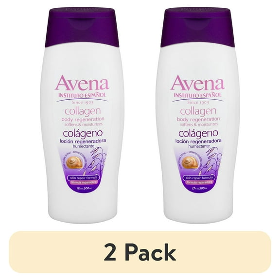(2 pack) AVENA Collagen Hand & Body Lotion, Softens and Moisturizes,  Dry Skin, 17 fl. oz.