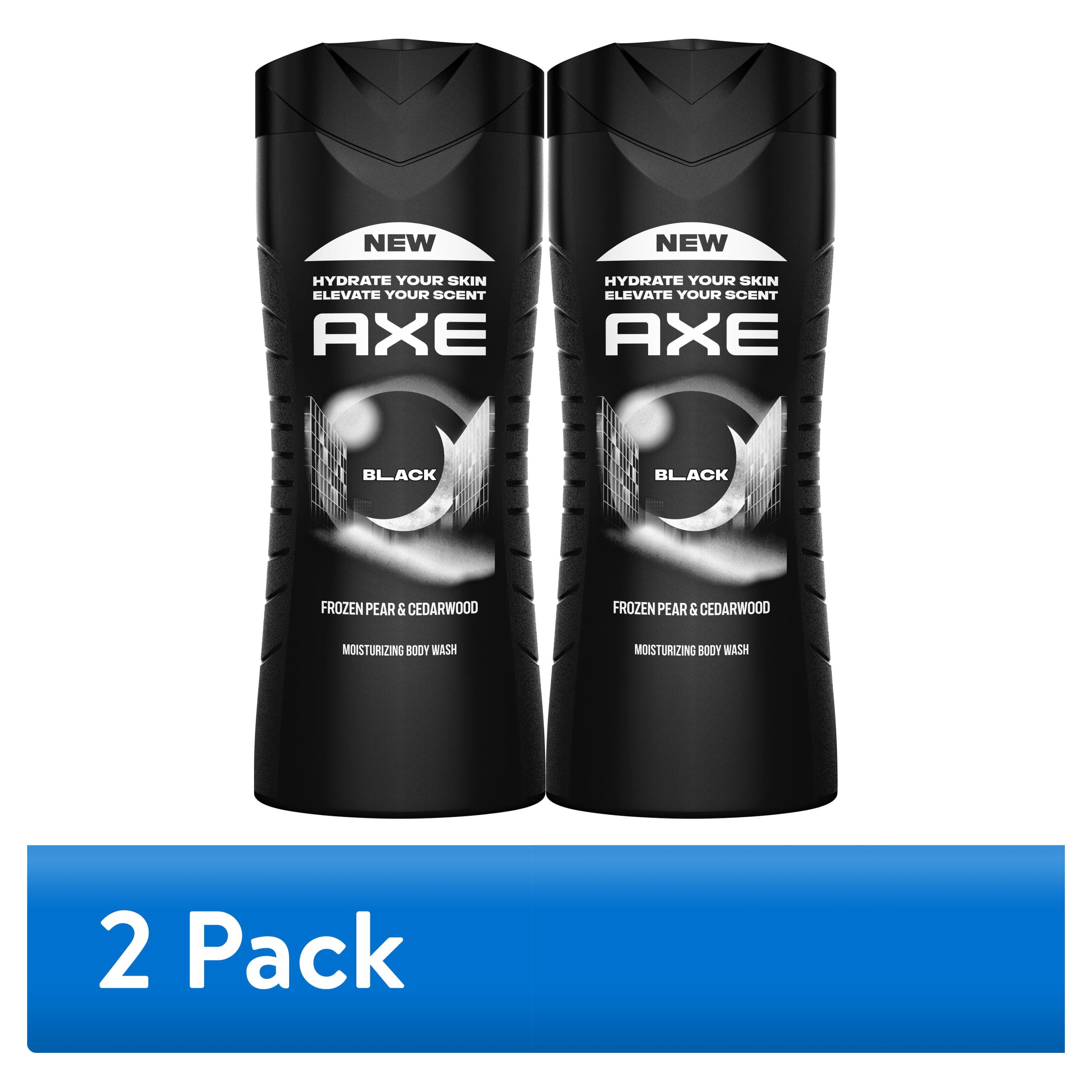 AXE Body Wash Moisturizing Black Paraben-Free & Sulfate-Free ,16 fl oz Twin Pack