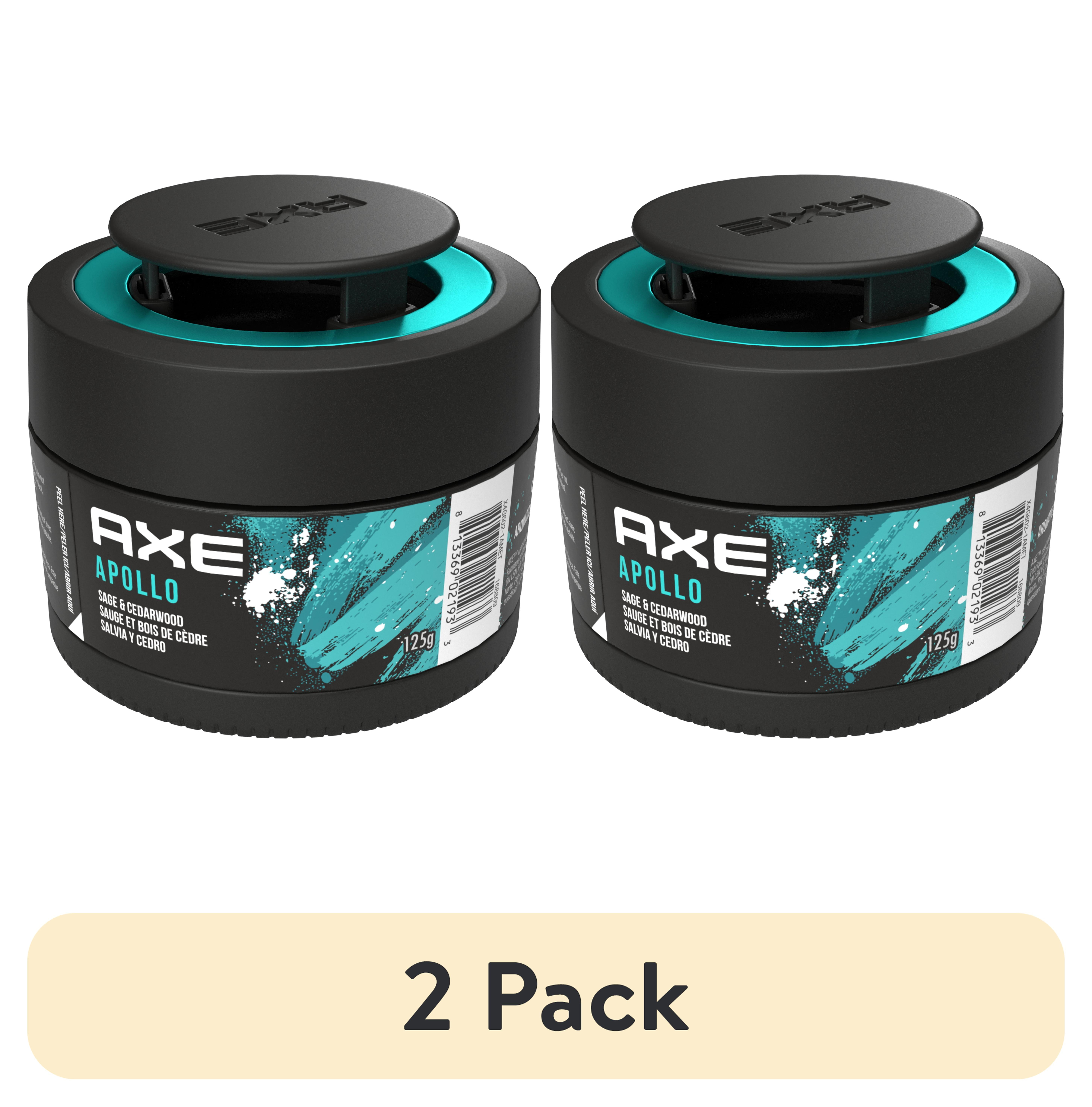 (2 pack) AXE Gel Can Car Air Freshener (Apollo Scent, 1 Pack)